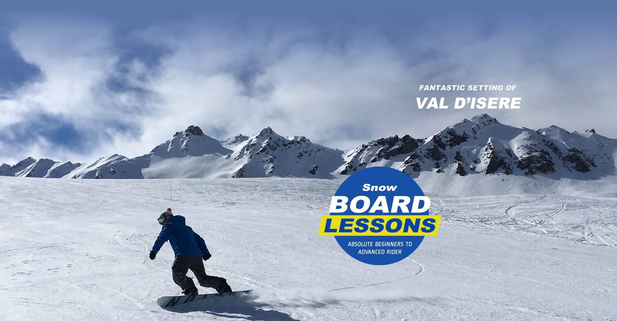Snowboarding Instruction at Val d'Isere in the French Alps